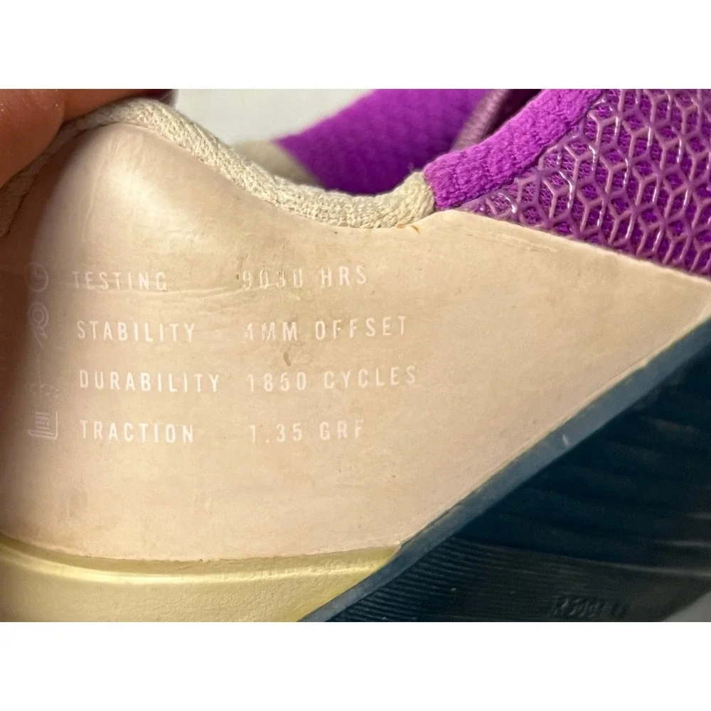 Nike Metcon 5 Training Shoes Purple Beige Cross Training‎ Sneakers 4mm Offset